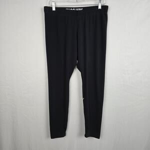 Nike Legging Joggers Yoga Pants Women's XL Black White Logo Athletic